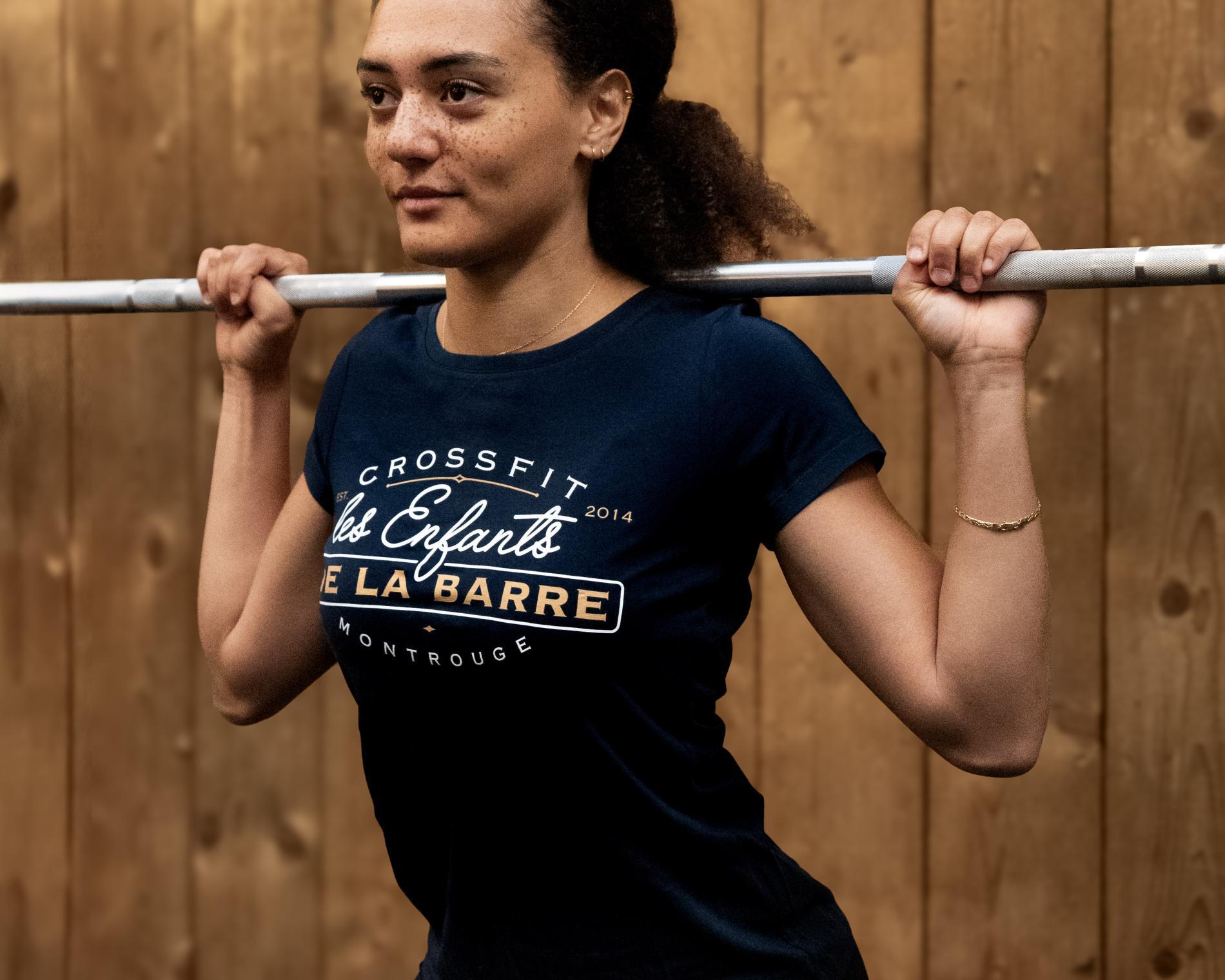 T-shirt femme bleu marine 